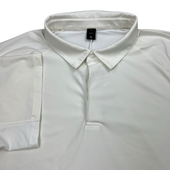 Lululemon Polo Mens XL  White Evolution Performance Athletic Activewear Tennis - Picture 1 of 5